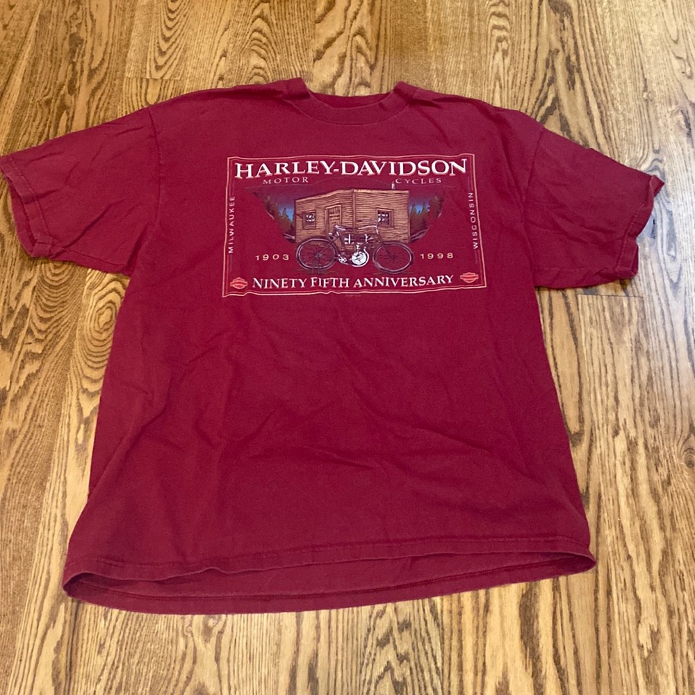 Mens vintage Harley- Davidson tee California Yuca Valley biker